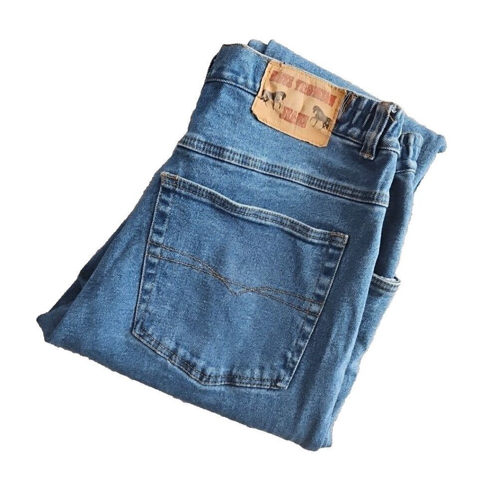 Ross Thompson Jeans Men's Size 40WX30L Light Wash Denim Pants Straight Cut - Picture 9 of 15